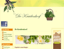 Tablet Screenshot of kruidenkorf.nl